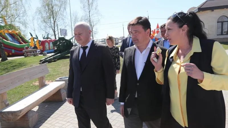Губернатор высоко оценил благоустройство в Шаховской