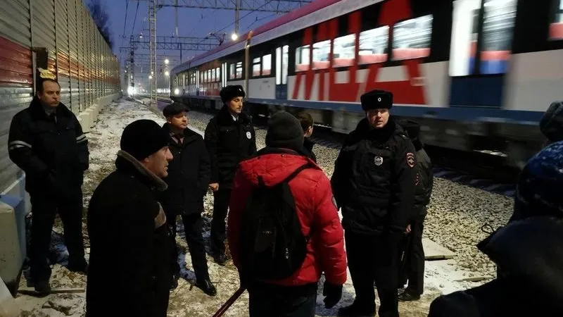 Перебегавших ж/д пути нарушителей поймали в Одинцово