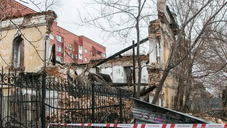 В Кургане обрушился памятник архитектуры