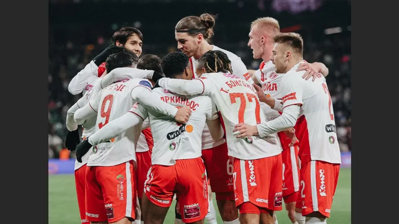 Футболисты «Спартака» разгромили «Краснодар» со счетом 3:0