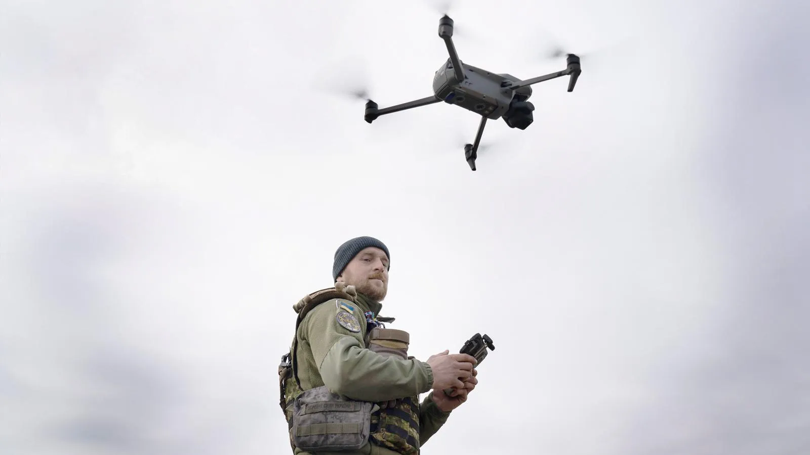Украинский солдат-оператор БПЛА. Фото: Ashley Chan