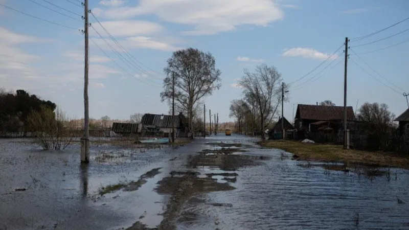 В Дмитрове дома подтопила река