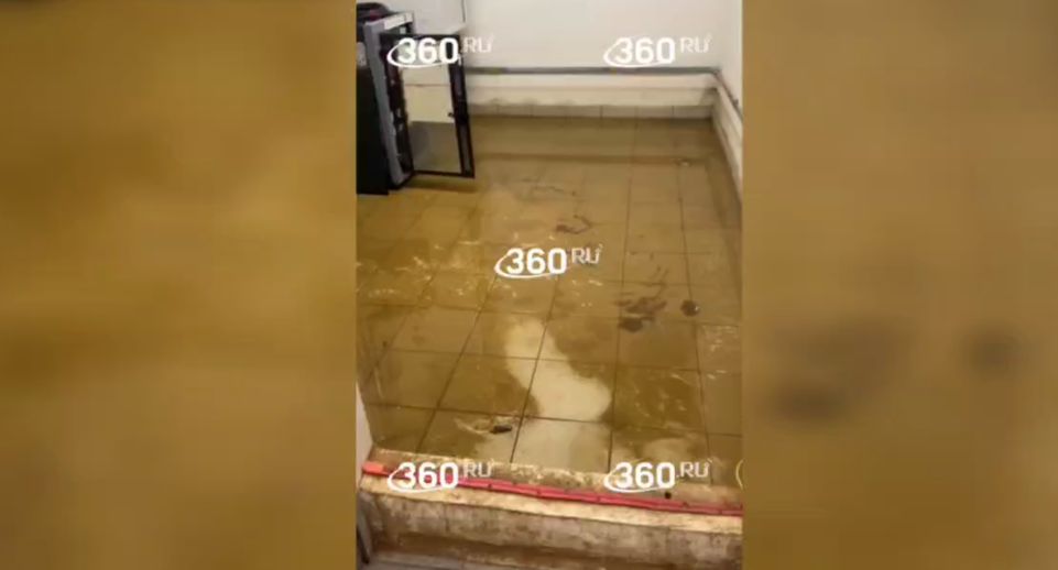 В ЖК «Датский квартал» прорвало канализацию, затоплены подъезды и парковка