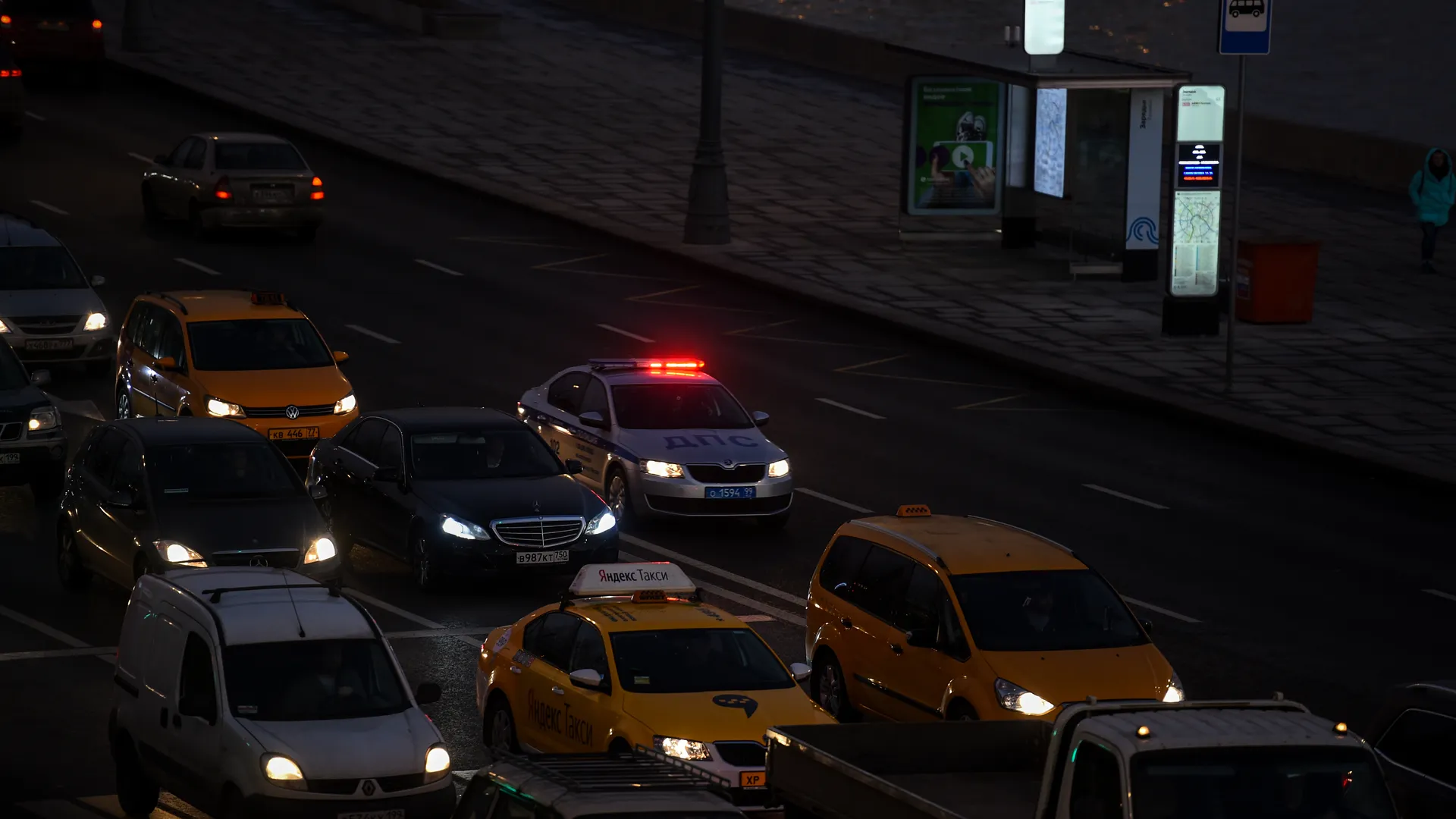 Вечерние пробки в Москве