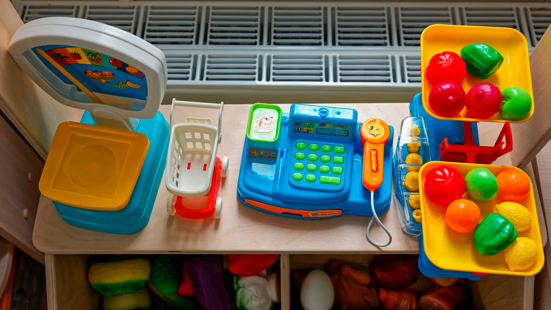 Игрушки в новом детском саду «Серебряные росы» в поселке Андреевка