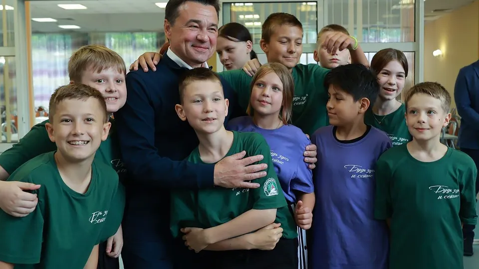 Андрей Воробьев в «Литвиново» в 2024 году. Фото: пресс-служба губернатора Московской области