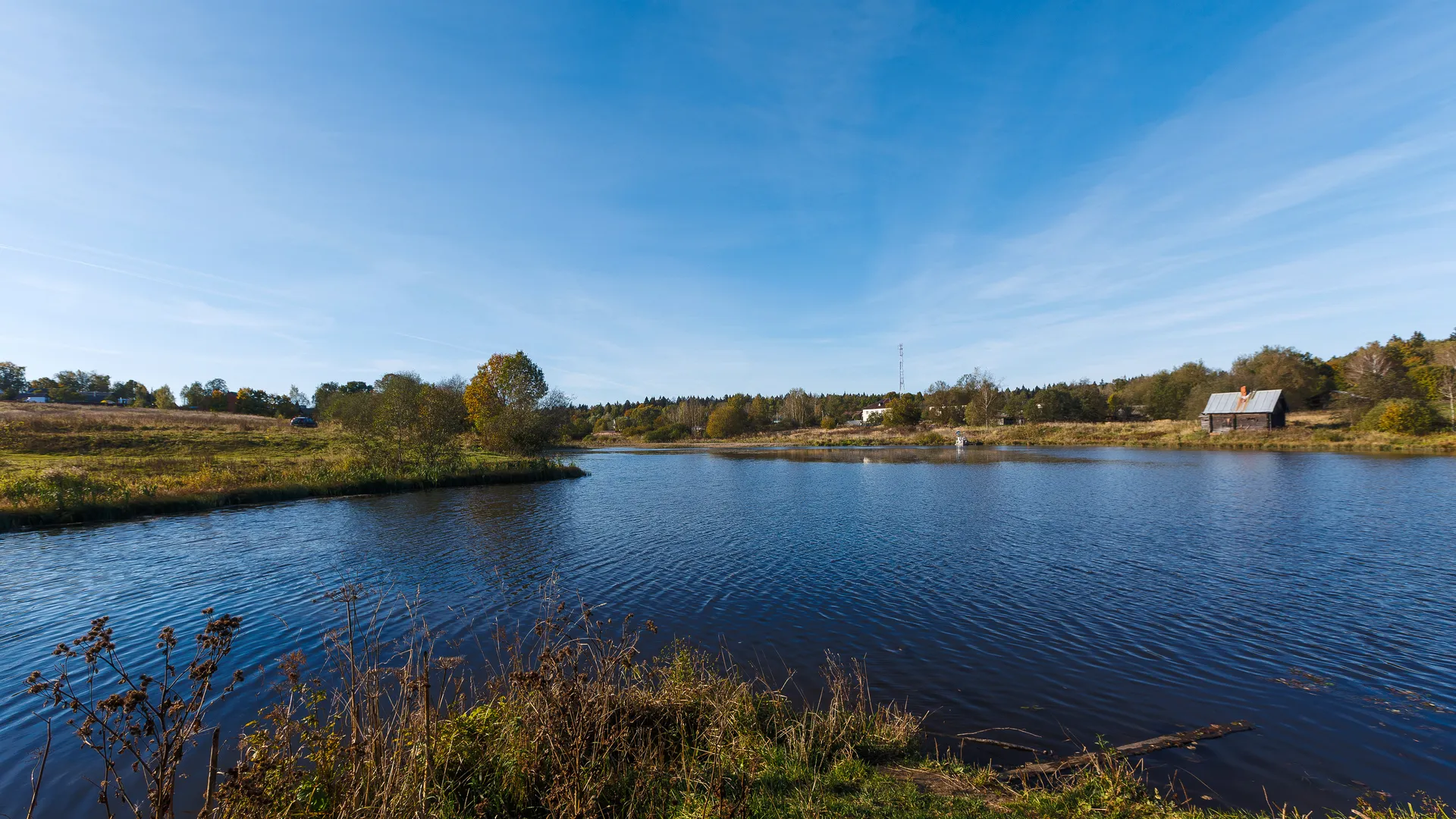 Мурановский пруд на реке Талица в деревне Ашукино округа Пушкинский