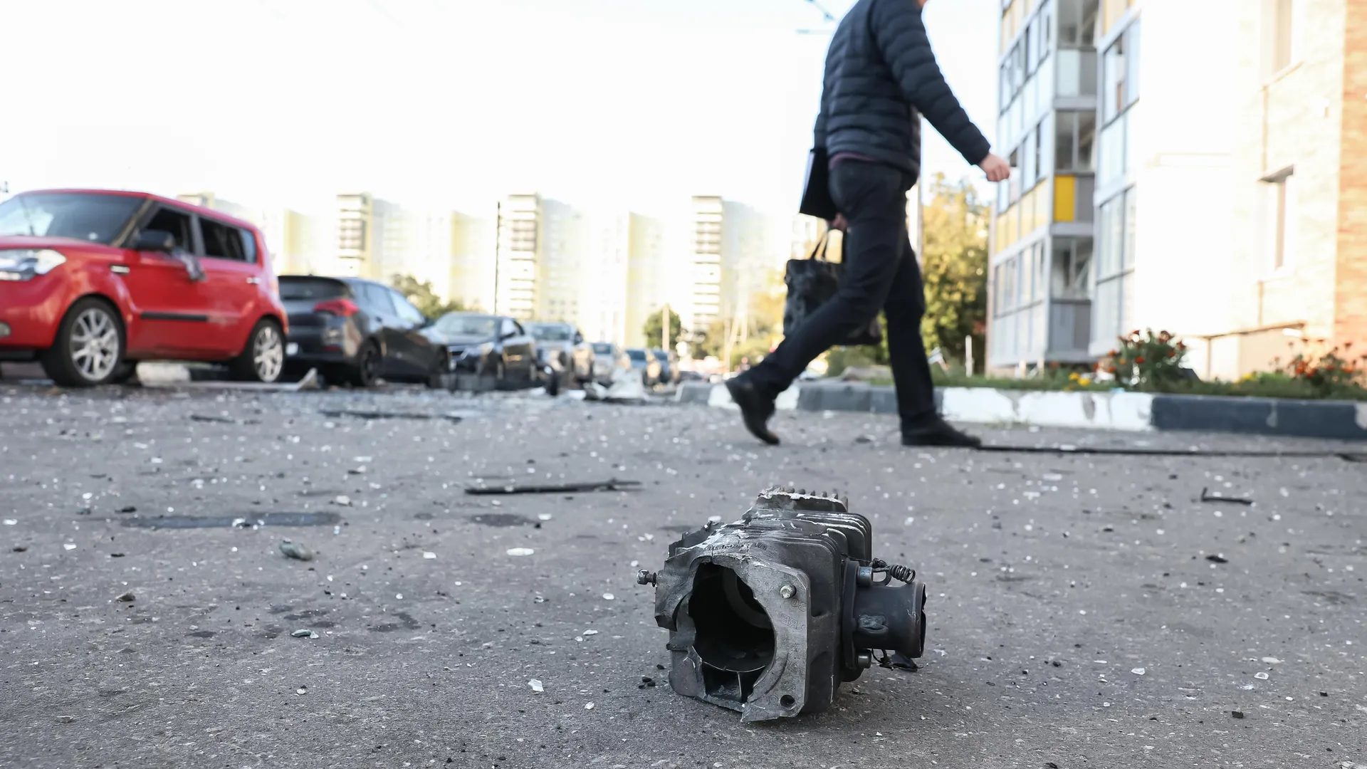 Дом в Раменском г.о., поврежденный в результате атаки украинских дронов