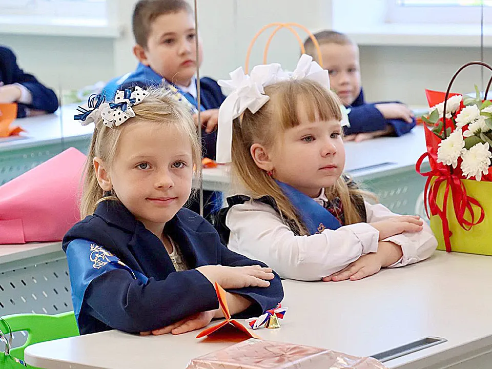 Первый урок в лицее №2. Фото: пресс-служба администрации г.о. Ступино