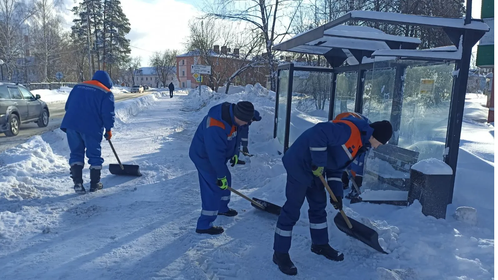 Очистка улиц. Фото: «Мособлэнерго»