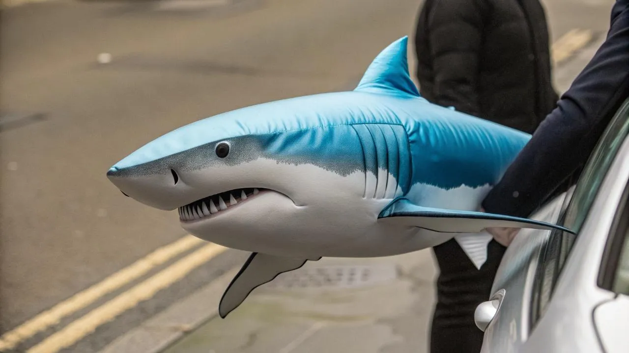 Мем в кедах: в Балашихе раскрыли секрет появления двухметровой акулы в городе
