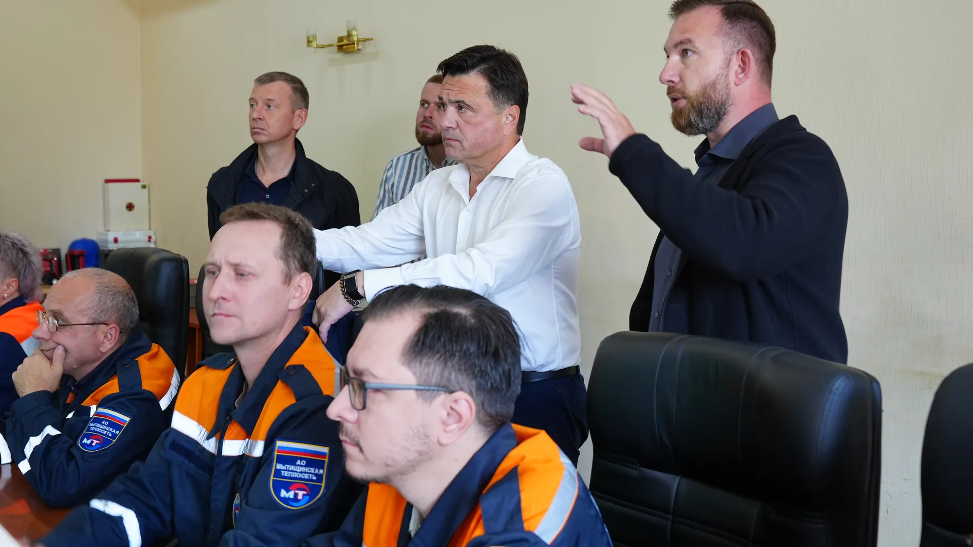 Андрей Воробьев проверил работу диспетчерского центра "Мытищинской теплосети"