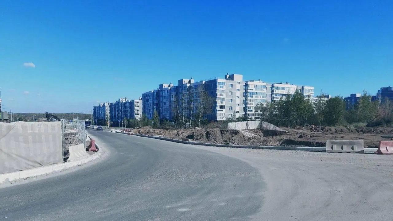 В подмосковном Одинцове строится кольцевая развязка