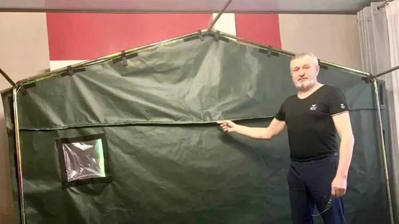 Полевую баню для бойцов, находящихся в зоне СВО, создал житель подмосковного Реутова