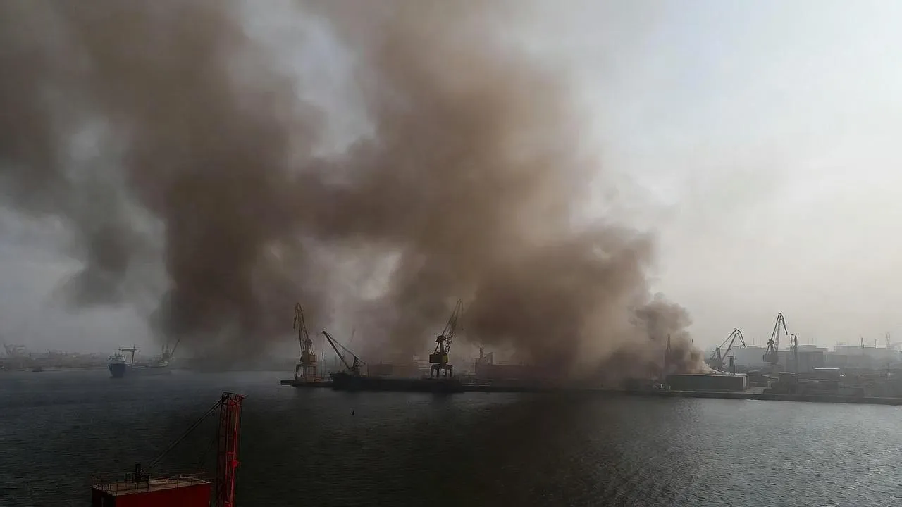 В Одессе атаковано судно с военными поставками из НАТО