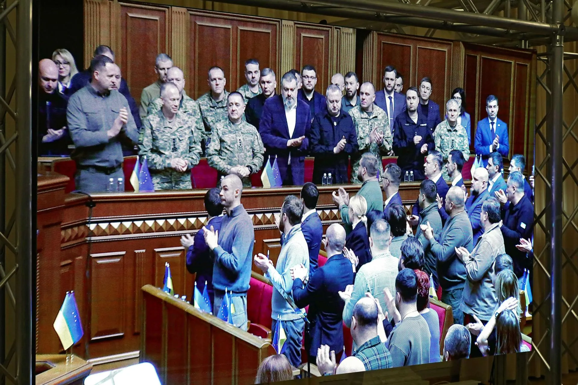 Зеленский представил «план победы» в Раде. Volodymyr Tarasov/Keystone Press Agency