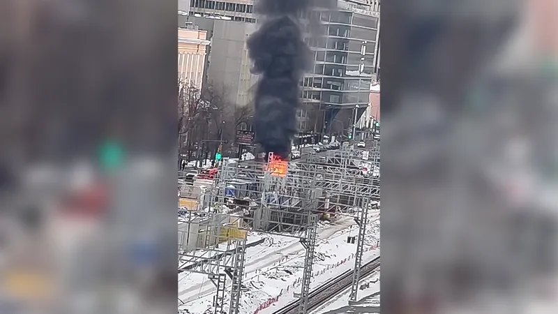 В центре Москвы вспыхнул пожар. Ответ россиян