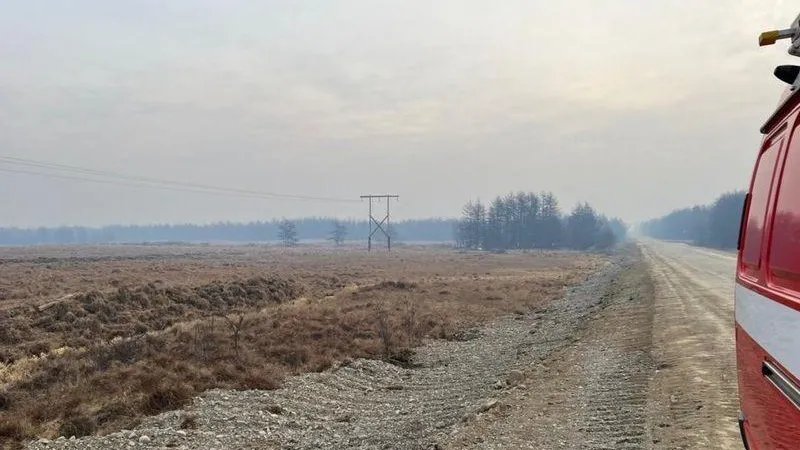 В тундре спасателям МЧС удалось локализовать пожар