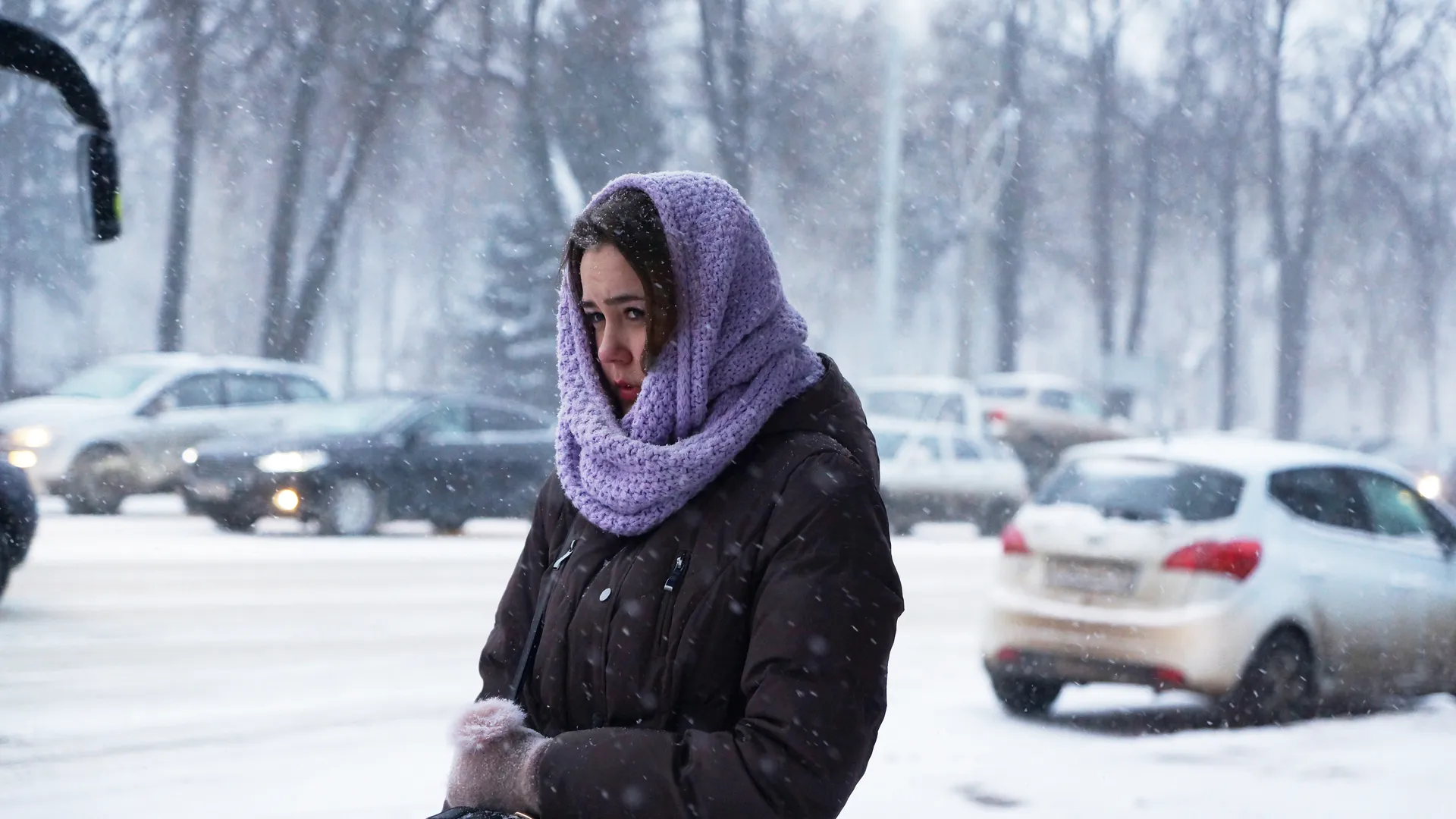 Снегопад в Подольске