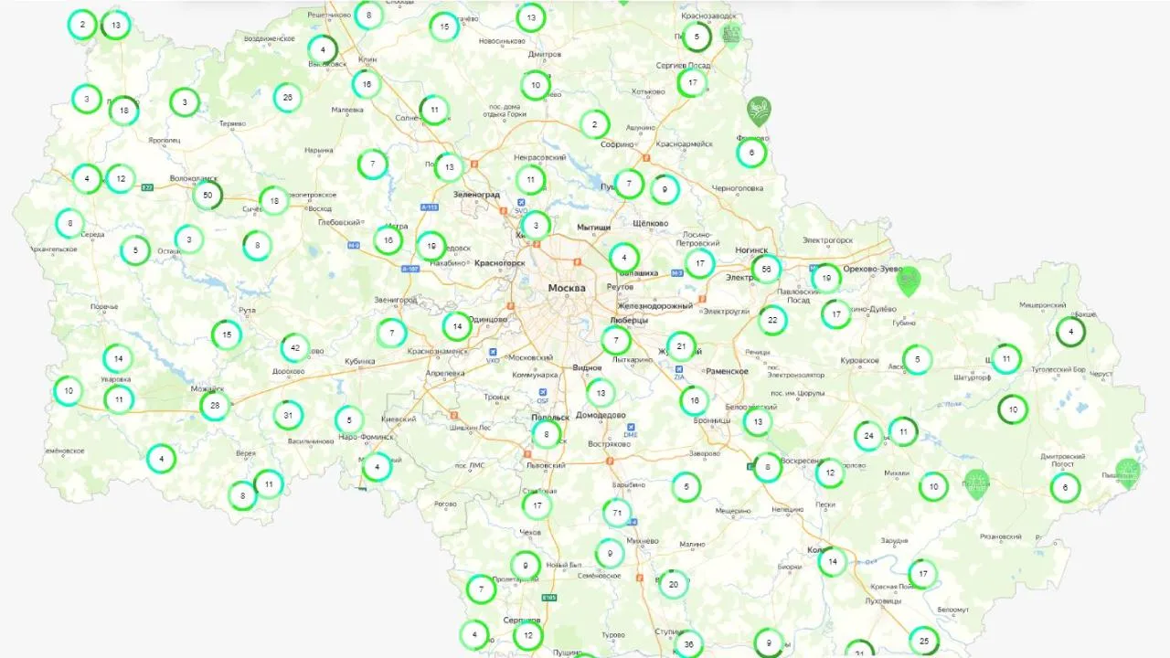 Более 12 тысяч объектов для размещения доступно бизнесу в Подмосковье