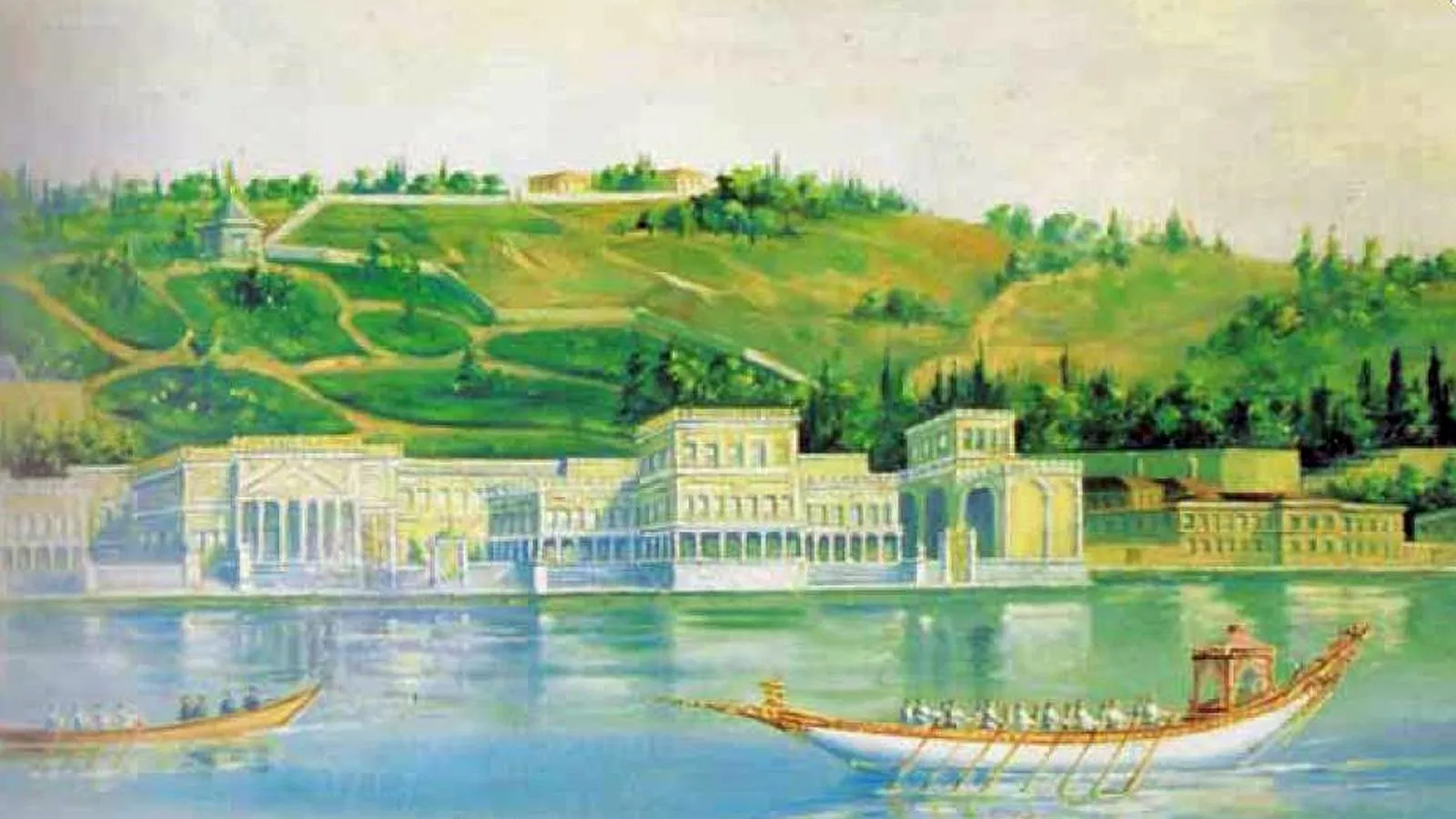 Старый дворец Чираган, 1840 год