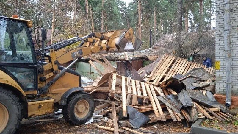 Под Люберцами демонтировали незаконные объекты
