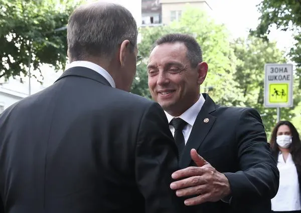 Сергей Лавров и Александр Вулин, 2020 год