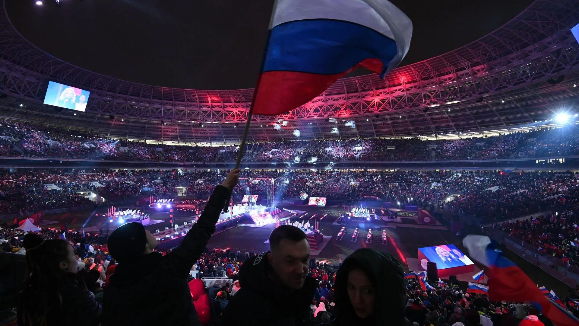 Празднование годовщины воссоединения Крыма с Россией.