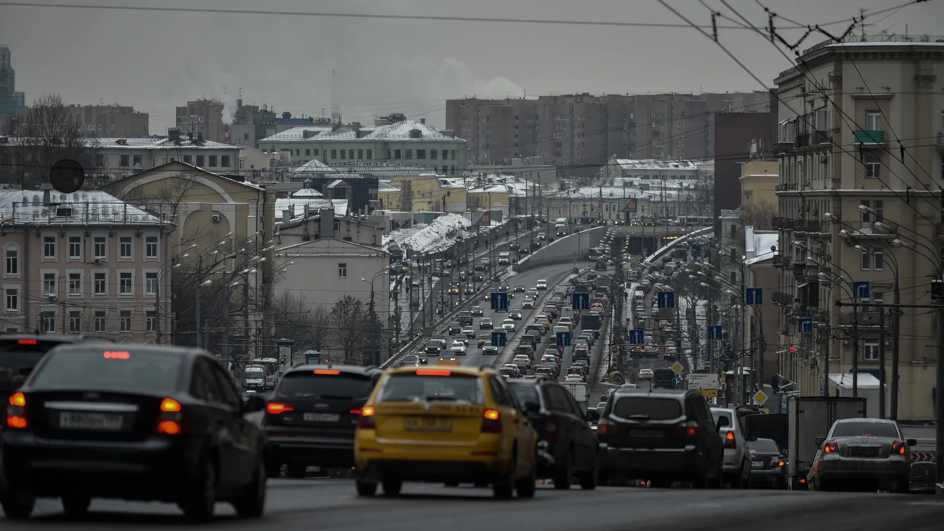 Дорожная ситуация в Москве