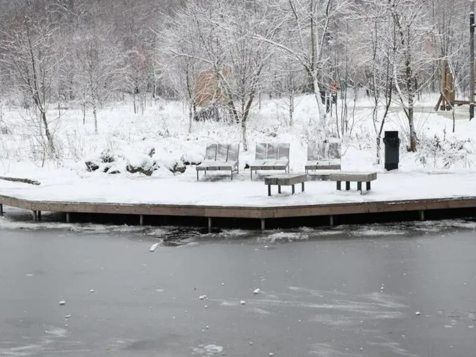 В лесопарке&nbsp;проложили 4 км пешеходных дорожек и обустроили зону отдыха у воды. Фото: Министерство благоустройство МО