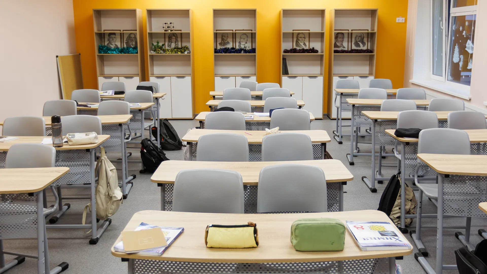 Учебный класс в Гимназии №1 имени А.В. Баландина после капитального ремонта в Балашихе