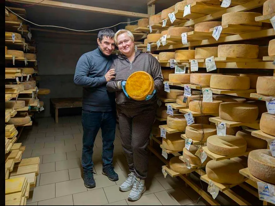 Николай и Ольга Ивановы.&nbsp;Фото: vk.com/Сыры Зарайские