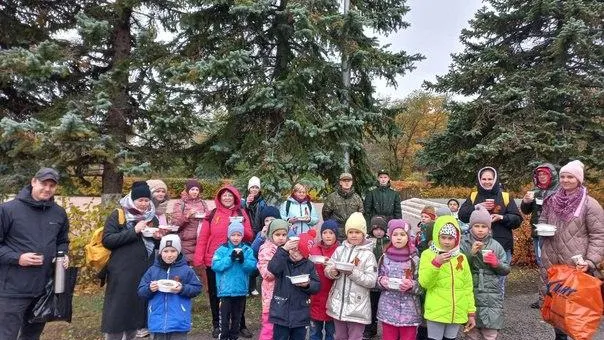 Первоклассники Каширы сходили в поход по местам боевой славы