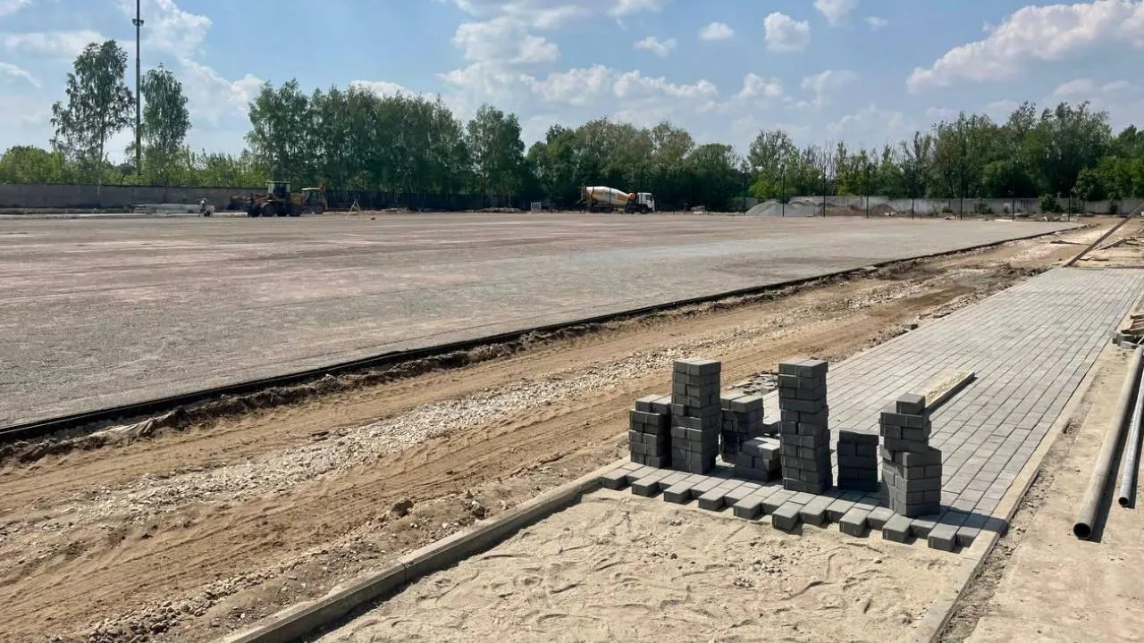 Капитальный ремонт стадиона «Старт» продолжается в подмосковном Ногинске