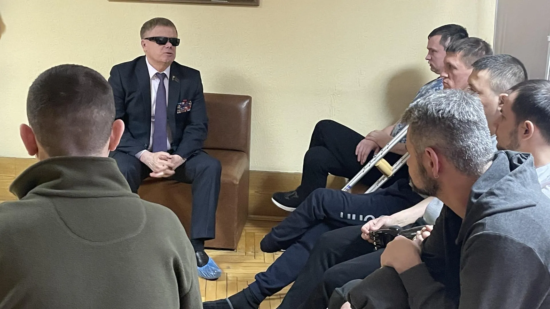 Встреча состоялась в Москве в госпитале им. Вишневского на Левобережной улице.