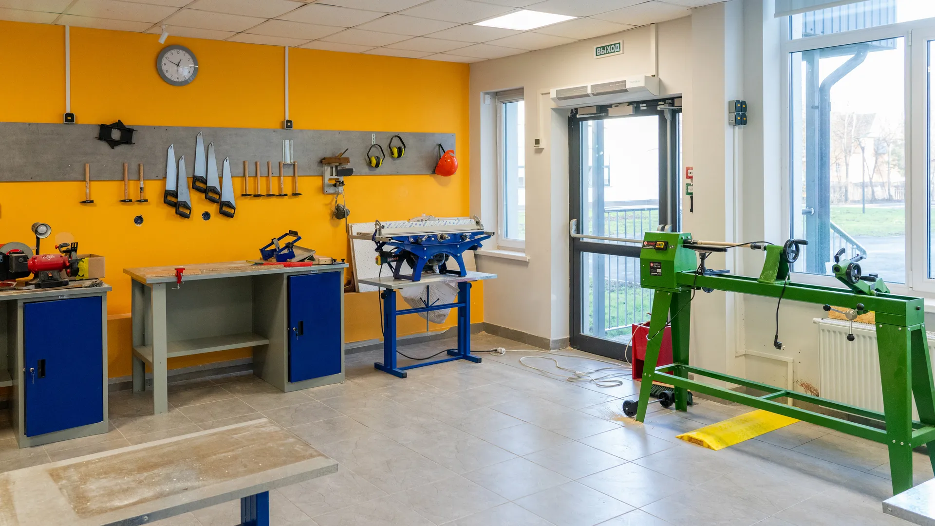 Кабинет труда Голицынской средней школы №1 после капитального ремонта в Одинцовском округе