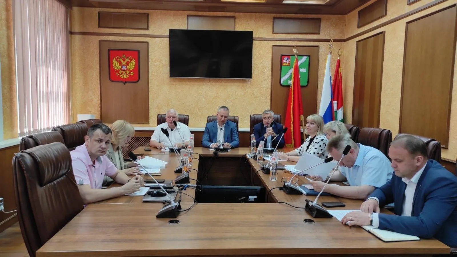 Глава Наро-Фоминского городского округа провел еженедельное оперативное совещание