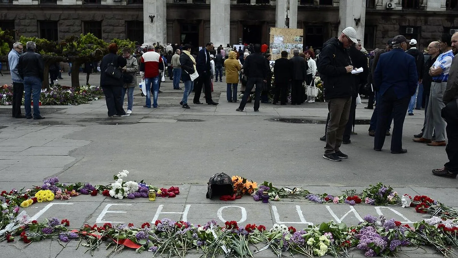 Акция памяти жертв бойни у Дома профсоюзов, Одесса. Антон Круглов