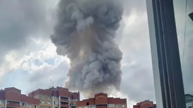 Скриншот видео, снятого очевидцем