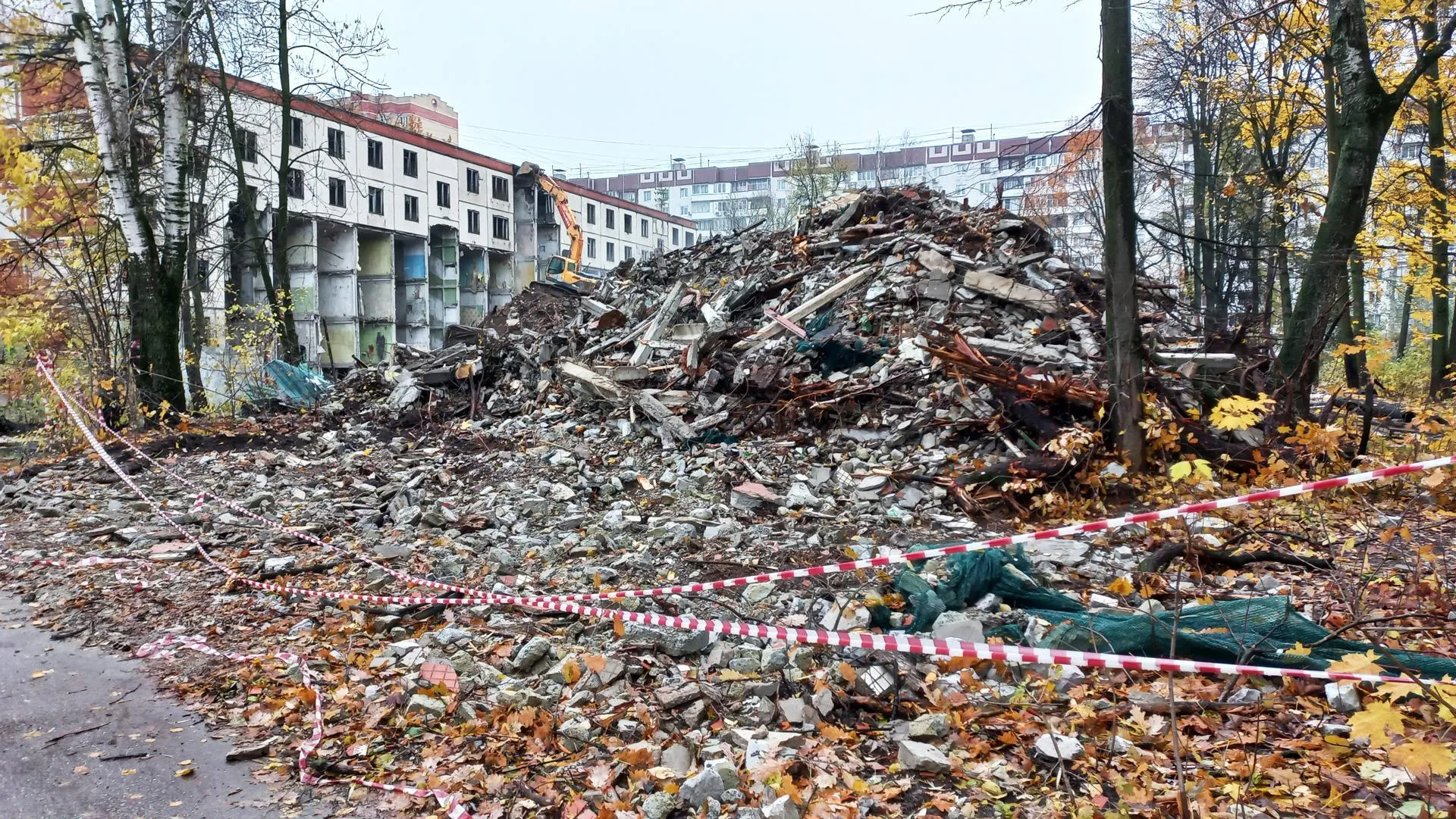 Снос домов серии К-7 в Электростали. Фото: Нина Басистая