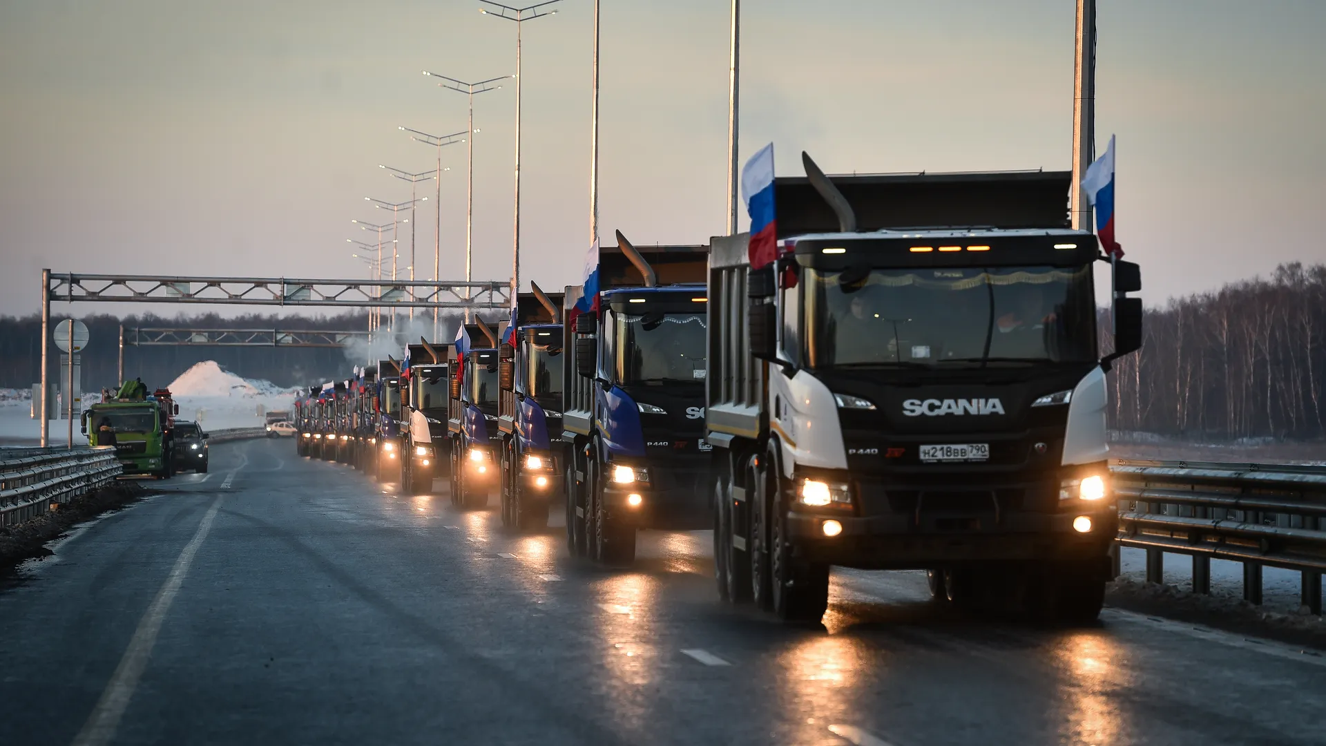 Открытие 170 километров Центральной кольцевой автодороги в Подмосковье