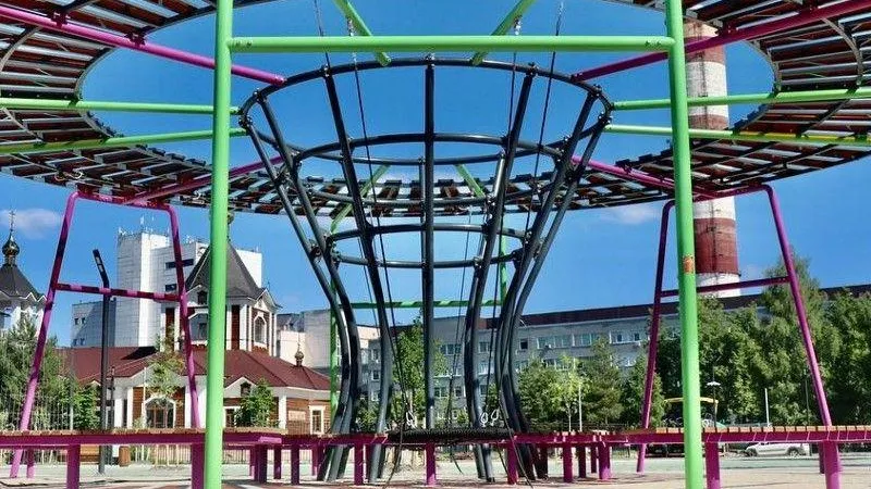 Пешеходную зону благоустроили в центре Электрогорска