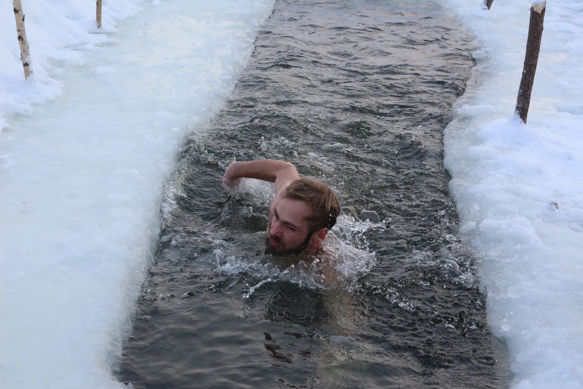 Фрязинские «моржи» на Барских прудах