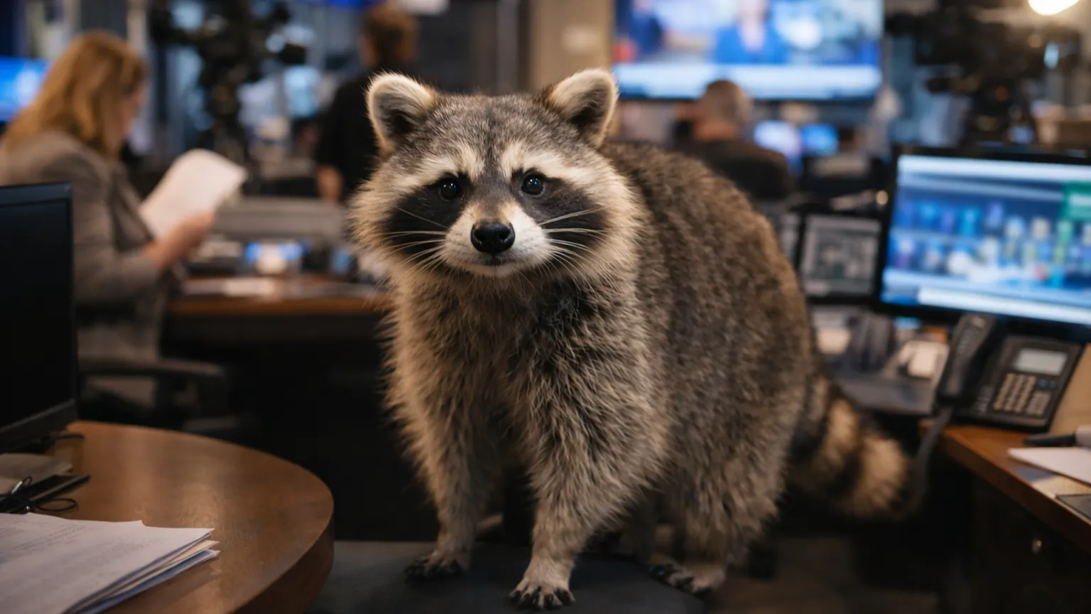 Холода загнали его в сердце редакции: кто поселился по соседству с сотрудниками американского телеканала