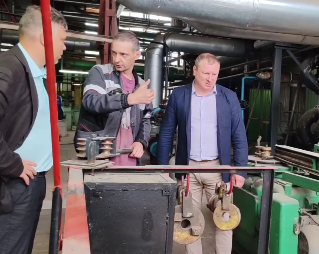 Ремонт Центральной котельной в Черноголовке проконтролировал глава городского округа Роман Хожаинов (на фото справа). Фото: пресс-служба администрации г.о. Черноголовка