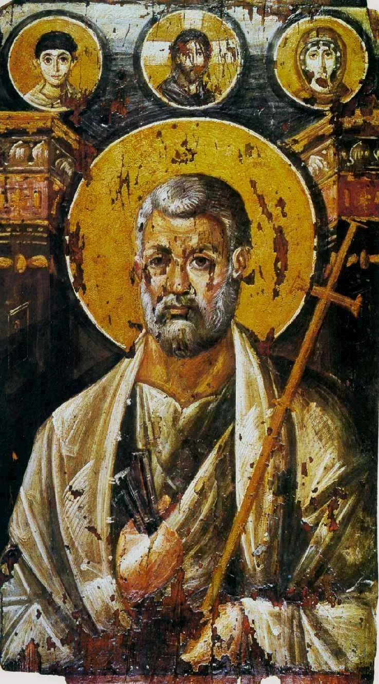 Святой Петр, икона начала VII века. Монастырь Святой Екатерины (Синай)