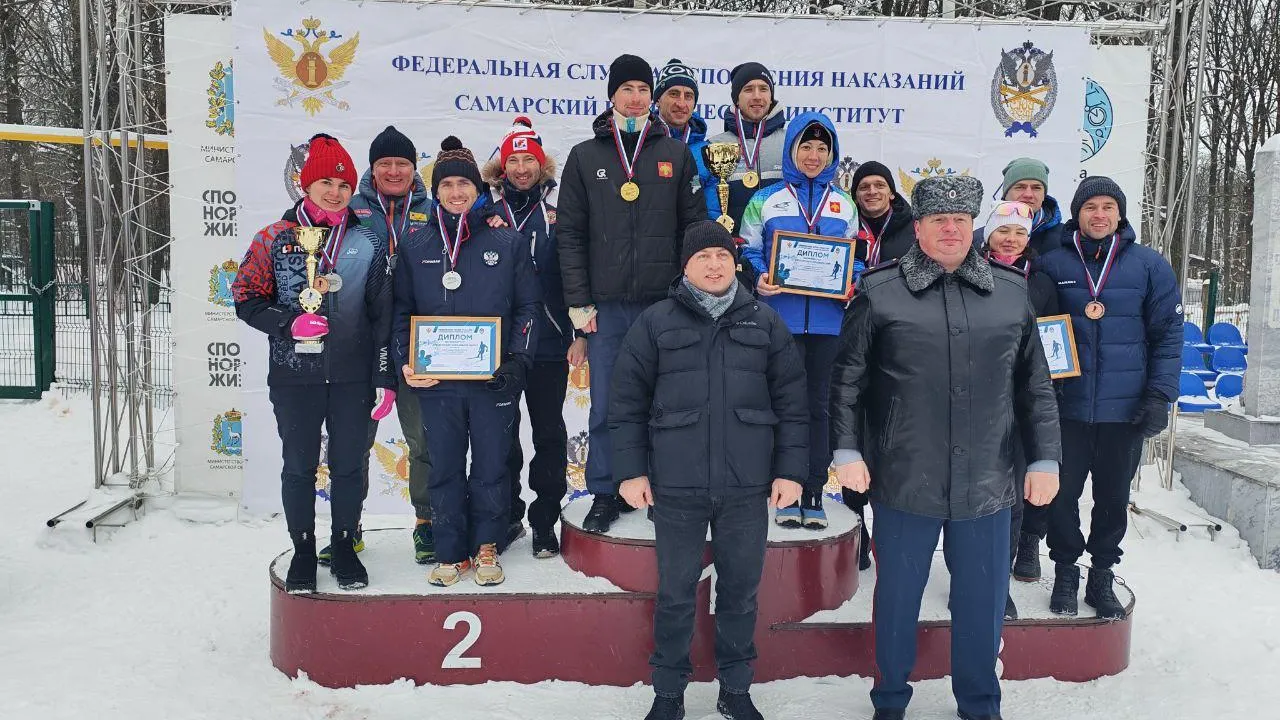 Подмосковная сборная ГУФСИН стала призером в смешанной эстафете на чемпионате по лыжным гонкам