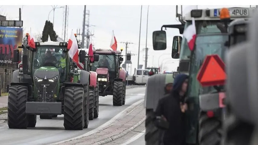Польские фермеры перекрыли и границу с Литвой, защищаясь от украинского зерна