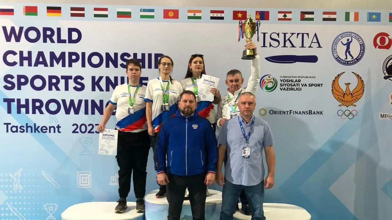 Юные спортсмены из Подмосковья успешно выступили на чемпионате и первенстве мира по метанию ножа