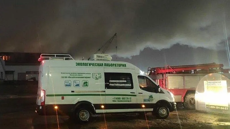 Критического загрязнения воздуха при пожаре в Люберцах не произошло